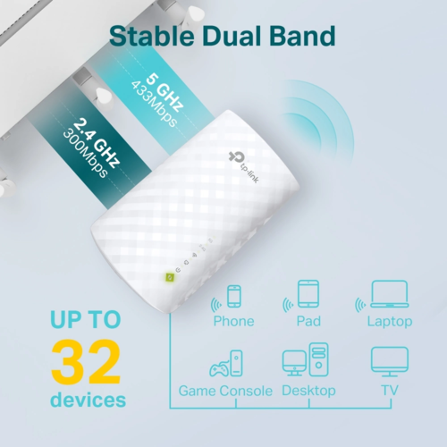 RE220 AC750 Mesh Wi-Fi Range Extender מבית TP-LINK