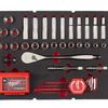 מגש 70 חלקים תואם PACKOUT בוקסות ורצ'ט "1/2 אלן וביטים 10-21 מ"מ Milwaukee 4932480716