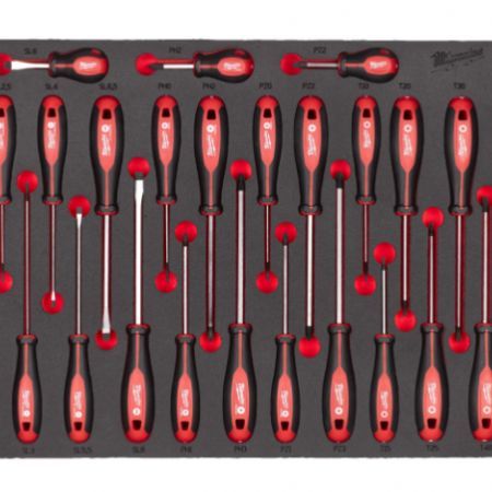 מגש 23 מברגים TRILOBE לעגלות מוסך Milwaukee 4932479830