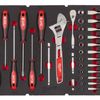 מגש 35 חלקים תואם PACKOUT בוקסות ורצ'ט "1/4 מברגים ומפתח 5-15 מ"מ Milwaukee 4932480717