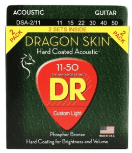 מיתרים לאקוסטית DR Strings DSA-2/11 11-50 2Pack
