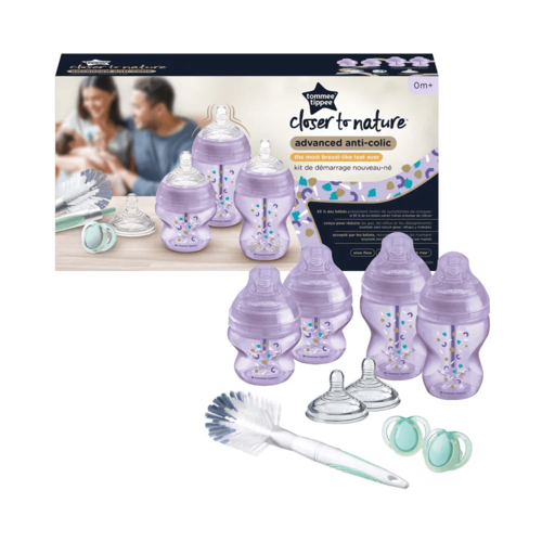 סט ניובורן אנטי קוליק בנות טומי טיפי - Tommee Tippee CTN  Advanced Anti Colic New Born Bottle Kit Girl