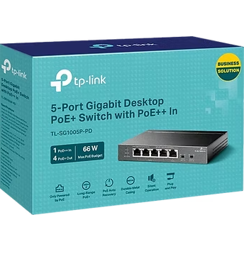 ++SG1005P-PD 5-Port Gigabit PoE מבית TP-LINK