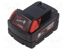 סוללה ליתיום 5AH 18V דגם Milwaukee M18B5 מילווקי