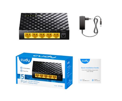 מתג לא מנוהל Cudy GS105D 5 PORT Gigabit Switch