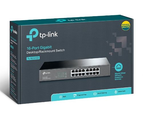 מתג לא מנוהל TP-LINK SG1016D 16-Port Gigabit 