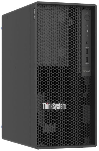 שרת Lenovo ThinkSystem ST50 V3 בתצורת Tower עם Intel Xeon, זיכרון DDR5 וניהול Lenovo XClarity