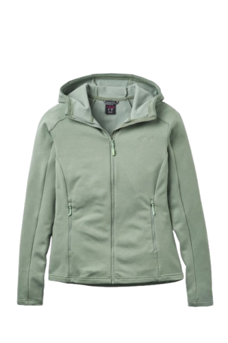 פליז נשים Covex Hoody ירוק בהיר - Rab