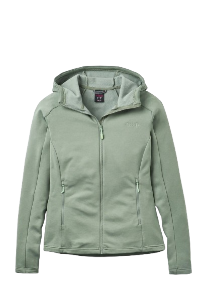 פליז נשים Covex Hoody ירוק בהיר - Rab