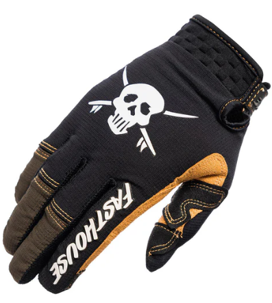 כפפות רכיבה פאסטהאוס שחור / חום - FASTHOUSE SANGUARO BENNET GLOVES