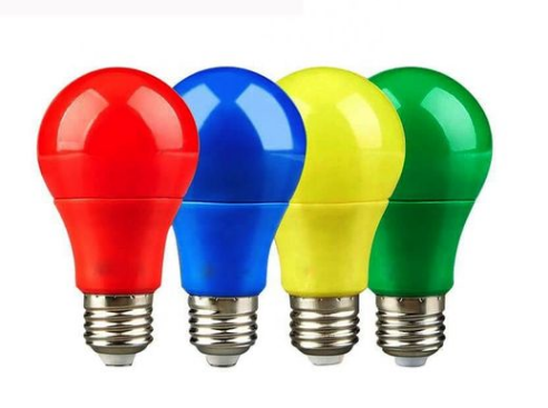 סט 5 נורות לד צבעוניות 10W 