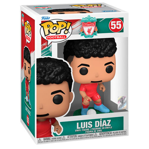 בובת פופ כדורגל: ליברפול - לואיס דיאס -  Funko POP! Football: Liverpool- Luis Diaz #55