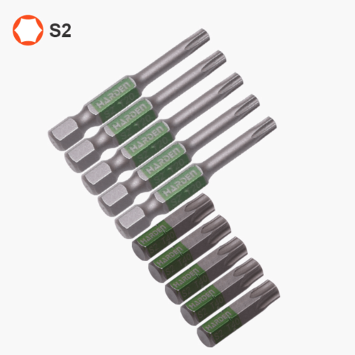 סט 10 ביטים למברג Torx T40 באורך 50 מ