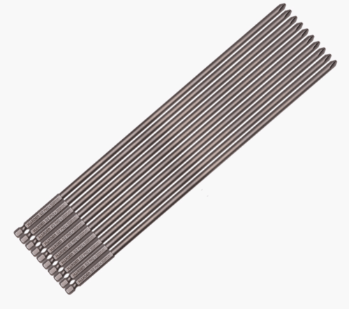 סט 10 ביטים למברג Philips PH2 באורך 150 מ