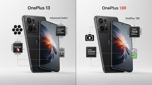 OnePlus 13 vs OnePlus 13R - השוואה מלאה 2026: איזה מכשיר כדאי לקנות?