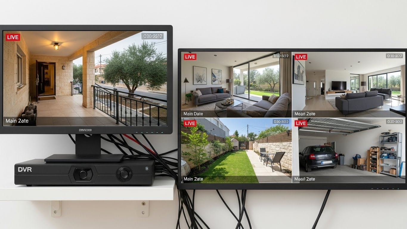 DVR ל-4 מצלמות - איך לבחור והתקנה עצמית שתחסוך לכם אלפי שקלים