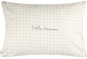 ציפית מעוצבת לכרית תינוק / פעוט 50X40 ס"מ מקולקציית Wounderland - שמנת Little Dreamer