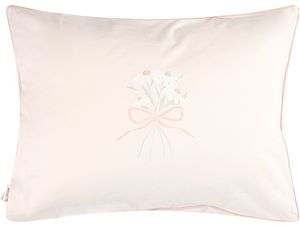 ציפית מעוצבת לכרית תינוק / פעוט 50X40 ס"מ מקולקציית Wounderland - ורוד פרחים