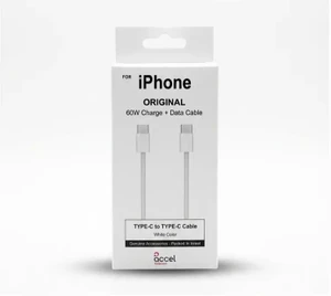 כבל טעינה והעברת נתונים Apple 60W USB-C MW493ZM/A אפל מקורי יבוא מקביל