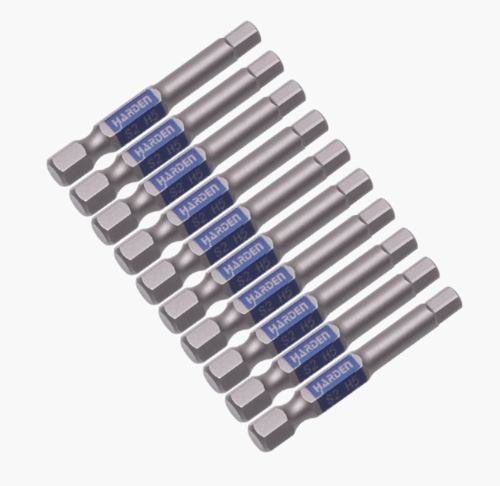 סט 10 ביטים למברג Hex H5 באורך 50 מ