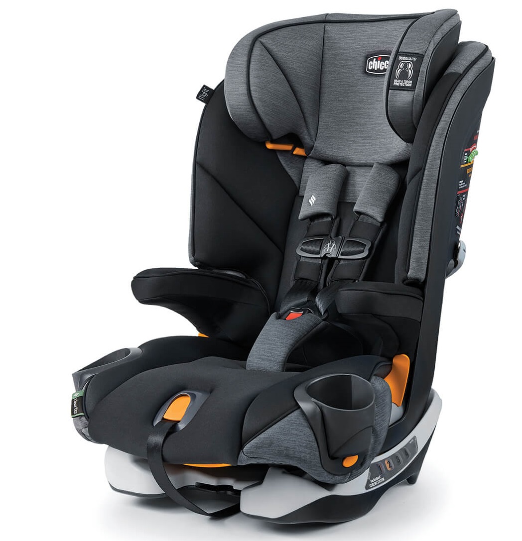 כסא בטיחות משולב בוסטר מיי פיט MyFit קלירטקס – ClearTex צבע שחור/אפור - Shadow