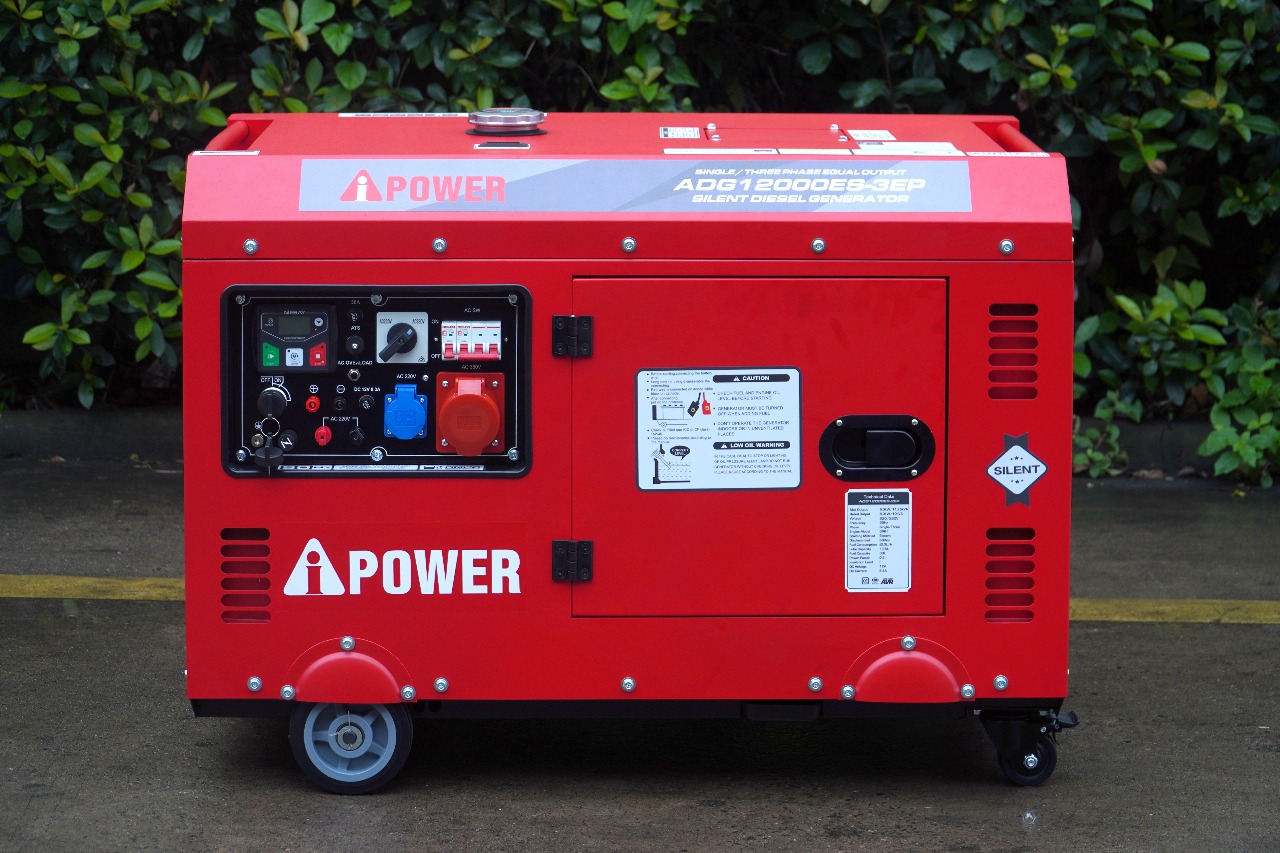 גנרטור דיזל מושתק תלת פאזי Aipower הספק 9000 וואט