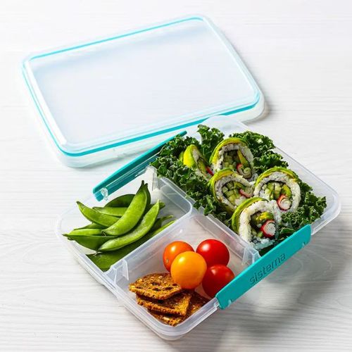 קופסת אוכל נמוכה מחולקת ל-3 820 מ