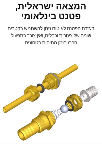 מעבר בטון תקני לצנרת ביציקה לממ
