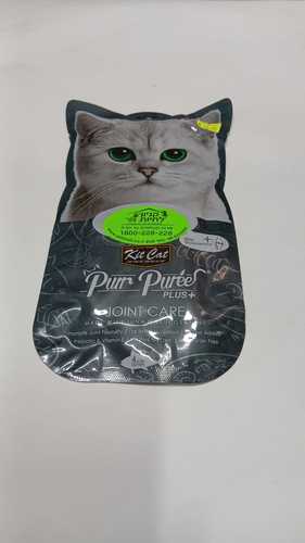 kit cat purr puree PLUS מעדן שלוק בתוספת גלוקוזמין לחתולים 4 יחידות של 15 גרם ( סה