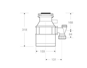 טוחן אשפה דגם 46 insinkerator In sink