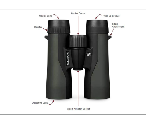 משקפת שדה וורטקס קרוספייר  Vortex Optics Crossfire HD 12x50
