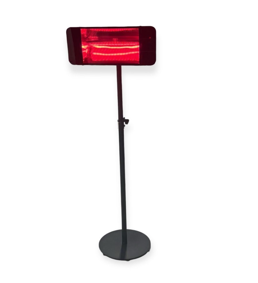תנור חימום אינפרא כולל סטנד דגם BOSTON GLASS 2000W