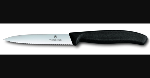 סכין ירקות שוויצרית להב שפיץ משונן - VICTORINOX