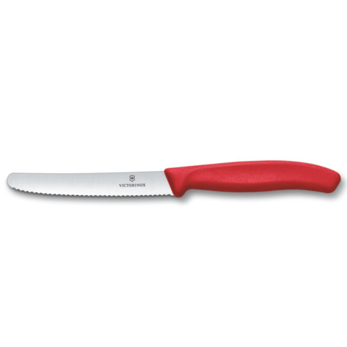 סכין ירקות שוויצרית להב משונן עגול - VICTORINOX