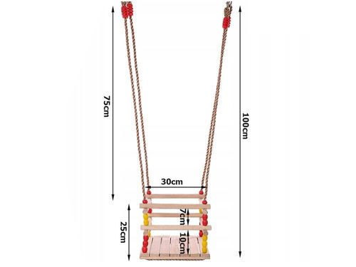 נדנדת גינה / חצר מעץ טבעי