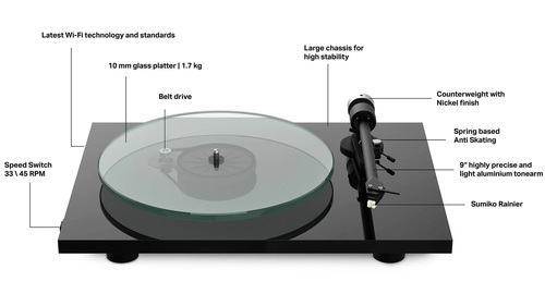 T2 W Wi-Fi Streaming Turntable
