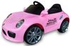 מכונית ממונעת 6V בדמות פורש 991 עם אפקטים, אורות ושלט רחוק עם כפתור עצירת חרום - ורוד