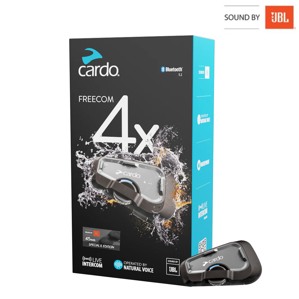דיבורית לקסדה קרדו פריקום 4 - CARDO FREECOM4X JBL 45MM