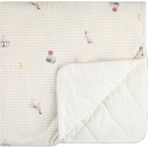 שמיכת תינוק דו-צדדית 80X80 ס"מ מקולקציית Wounderland - אבן מודפס קרקס