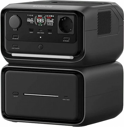 תחנת כח ECOFLOW RIVER PLUS 3 MAX 600-1200W