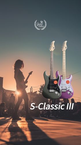 גיטרה חשמלית צבע סגול Gopherwood (Korea) S classic III 2nd Generation Lavender H-S-S
