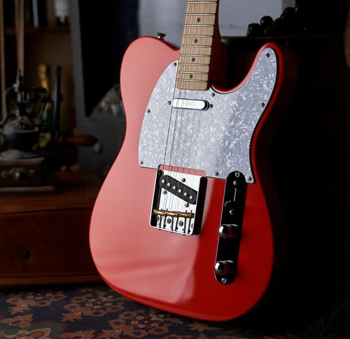 גיטרה חשמלית טלקסטר Gopherwood (Korea) T classic V Alnico 5 (Alder) Scarlet
