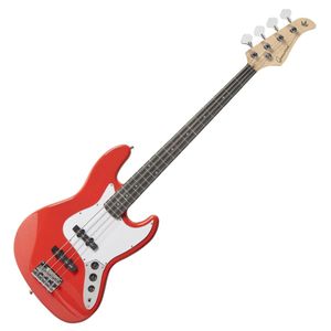 גיטרה בס 4 מיתרים Gopherwood J classic II Scarlet
