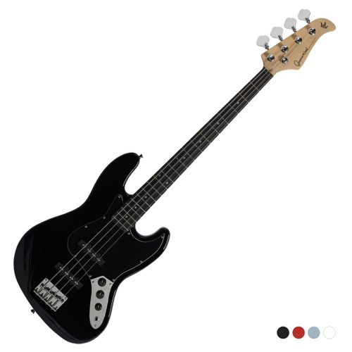 גיטרה בס 4 מיתרים Gopherwood (Korea) J classic II Jet Black