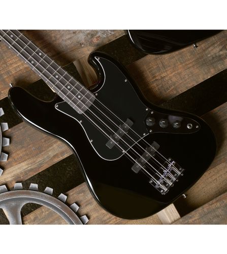גיטרה בס 4 מיתרים Gopherwood (Korea) J classic II Jet Black