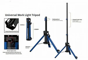 חצובה לתאורת עבודה NEWTEC BRIGHT לדגם 4101 - מקט BN-TRI-STAND