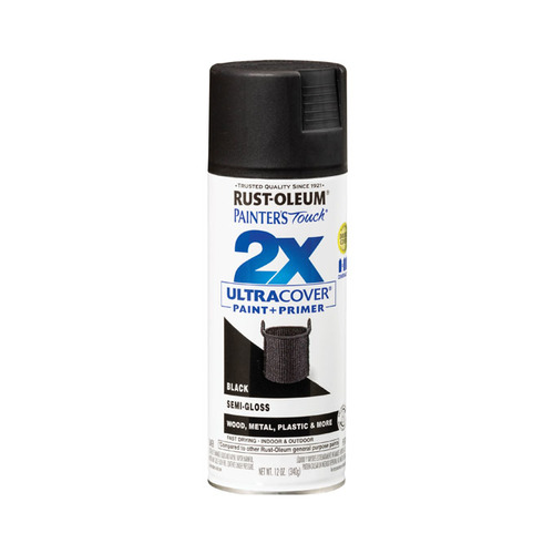 2X ספריי צבע Semi-Gloss Black 
