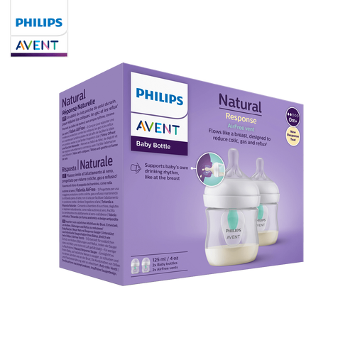 זוג בקבוקי אוונט נטורל ריספונס עם שסתום AIRVENT 125 מ