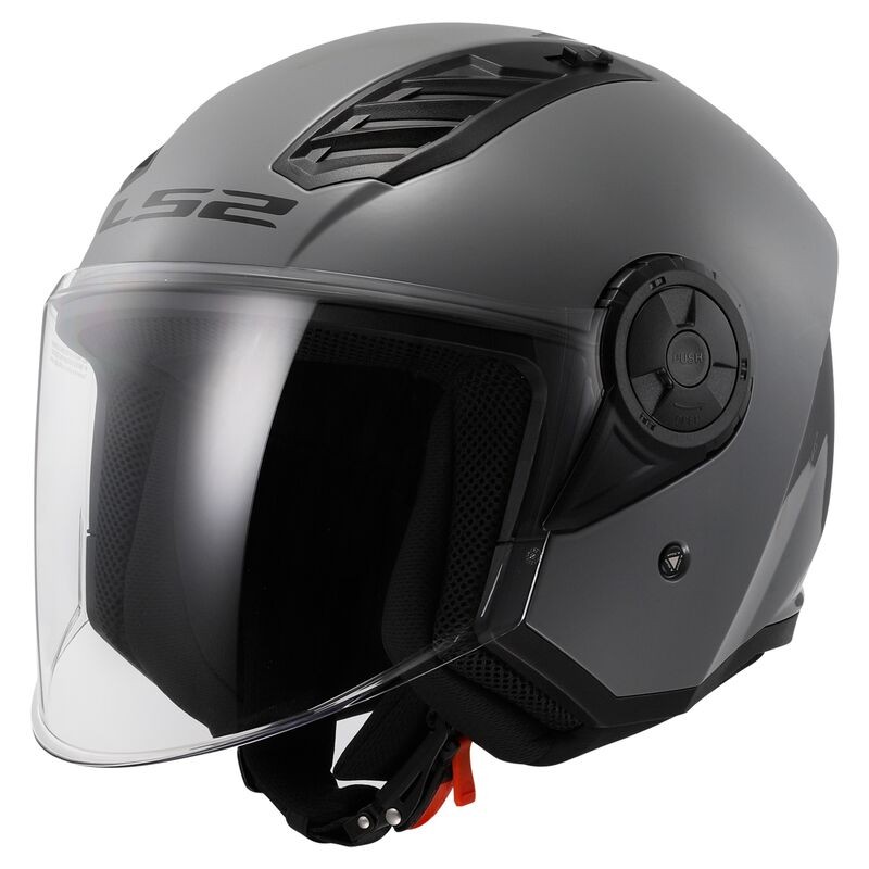 קסדת 3/4 אל אס 2 אפור- LS2 OF616 AIRFLOW II SOLID NARDO
