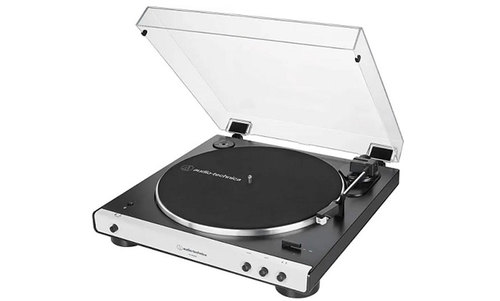 פטיפון עם בלוטות' -  Audio Technica AT-LP60X BT - לבן/אפור